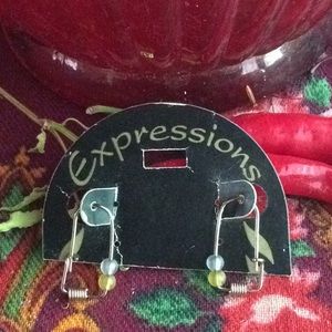 🍄 Silver dangle earrings